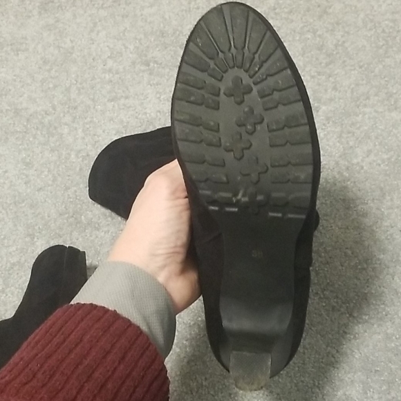 Brown's Faux suede boots Black sz 38 - Picture 4 of 8